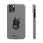 Pup Hood Slim iPhone Cases - Grey