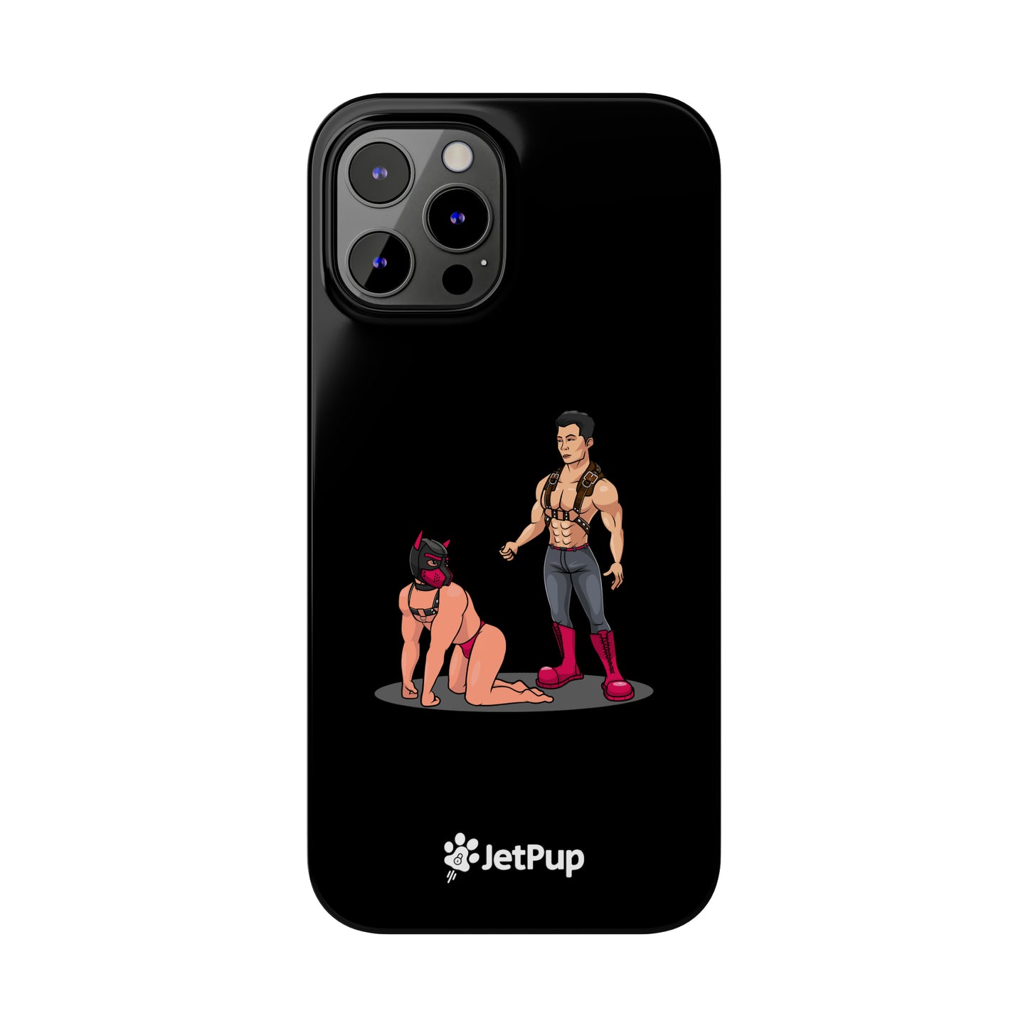 Handler & Pup Slim iPhone Cases - Black