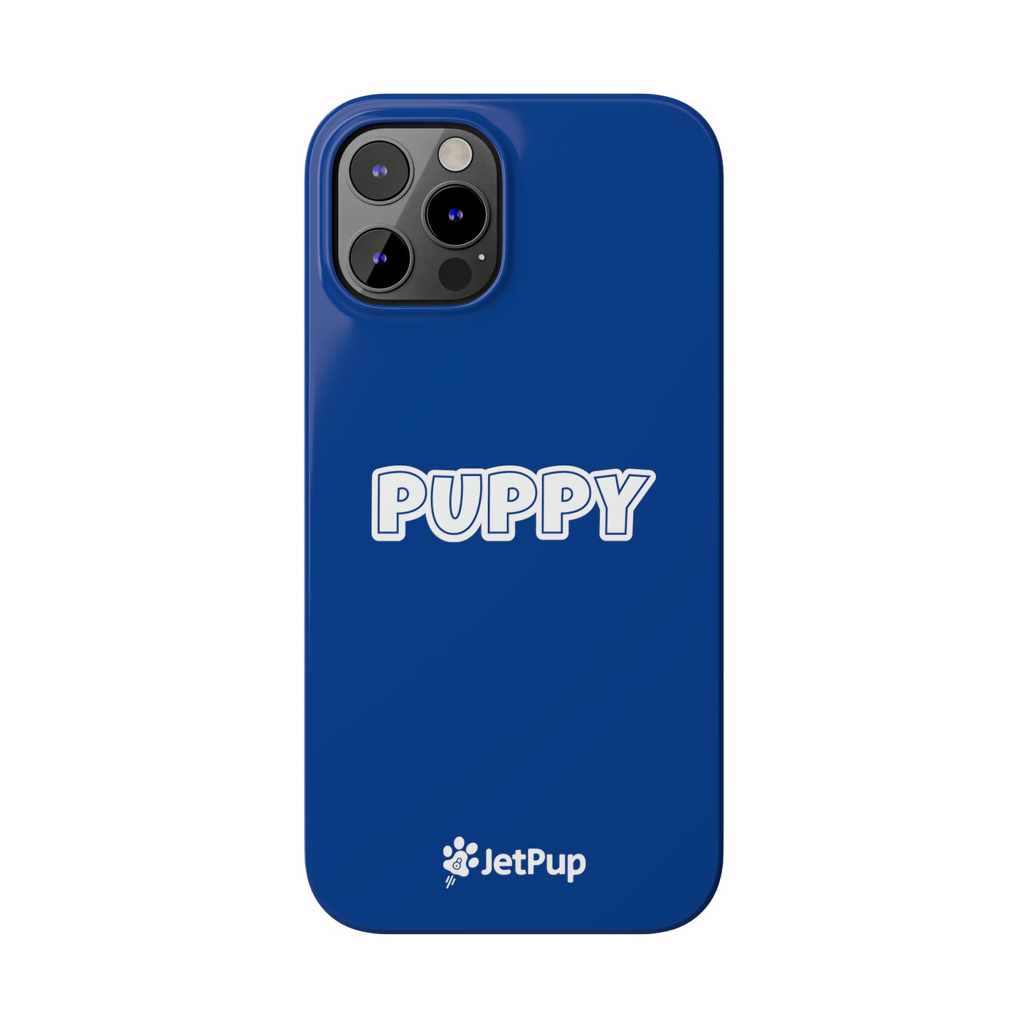 Puppy Slim iPhone Cases - Blue