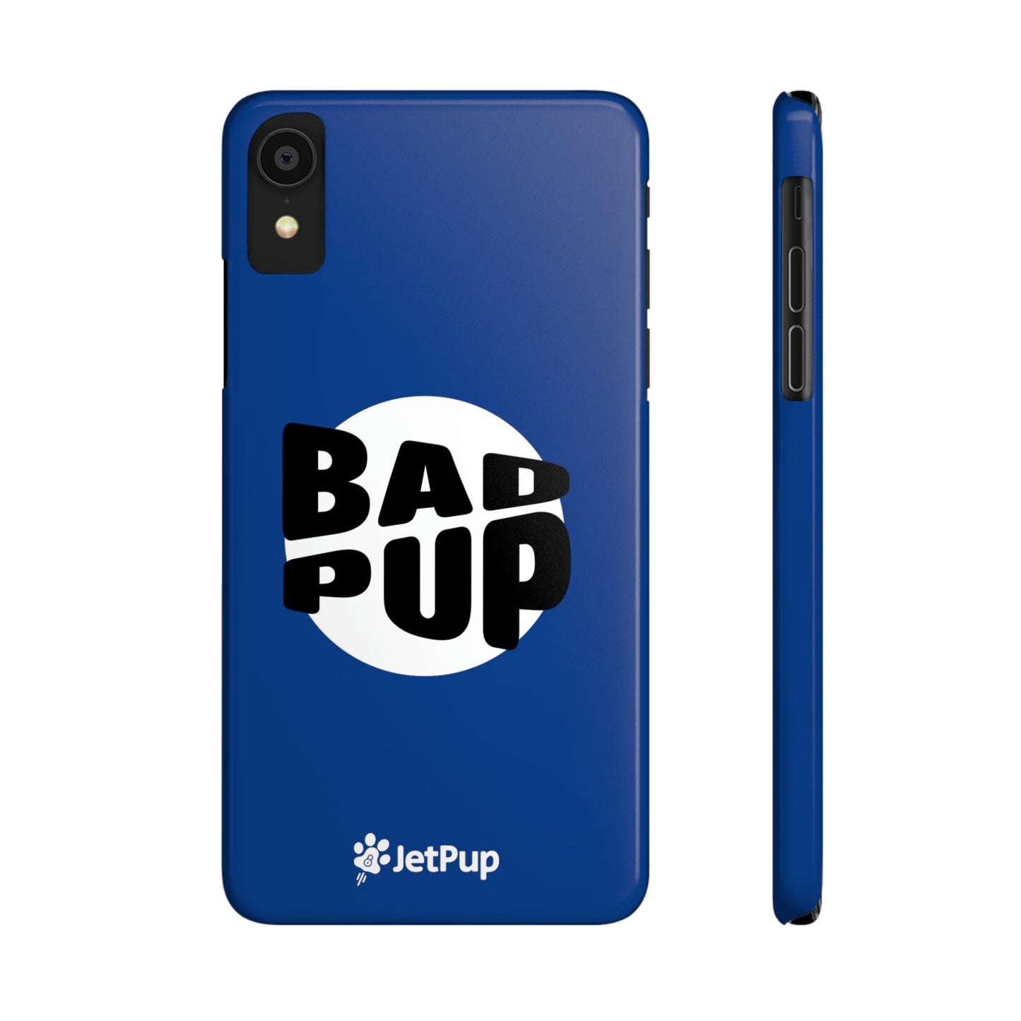 Bad Pup Slim iPhone Cases - Blue