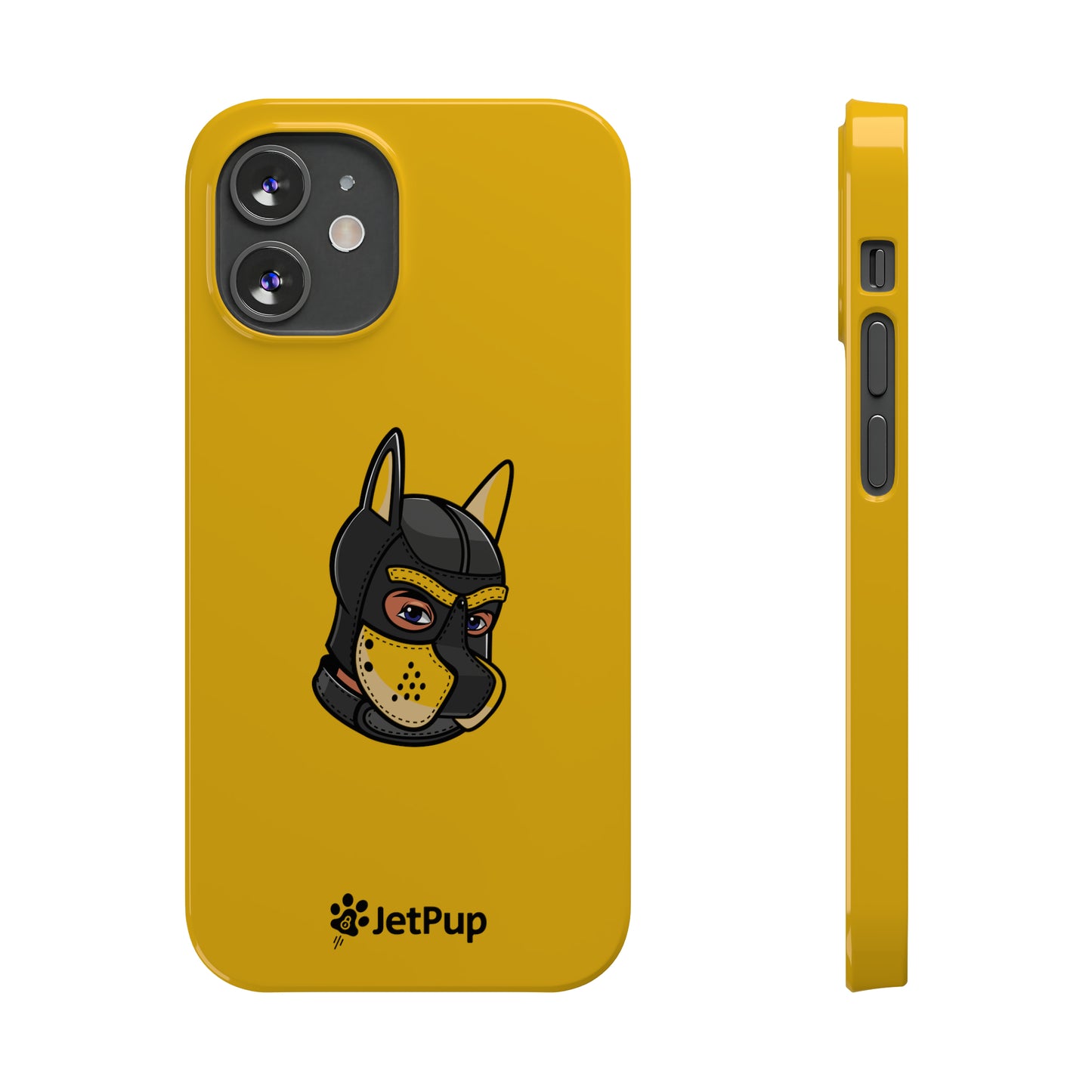 Pup Hood Slim iPhone Cases - Yellow