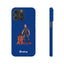 Dad & Pup Slim iPhone Cases - Blue