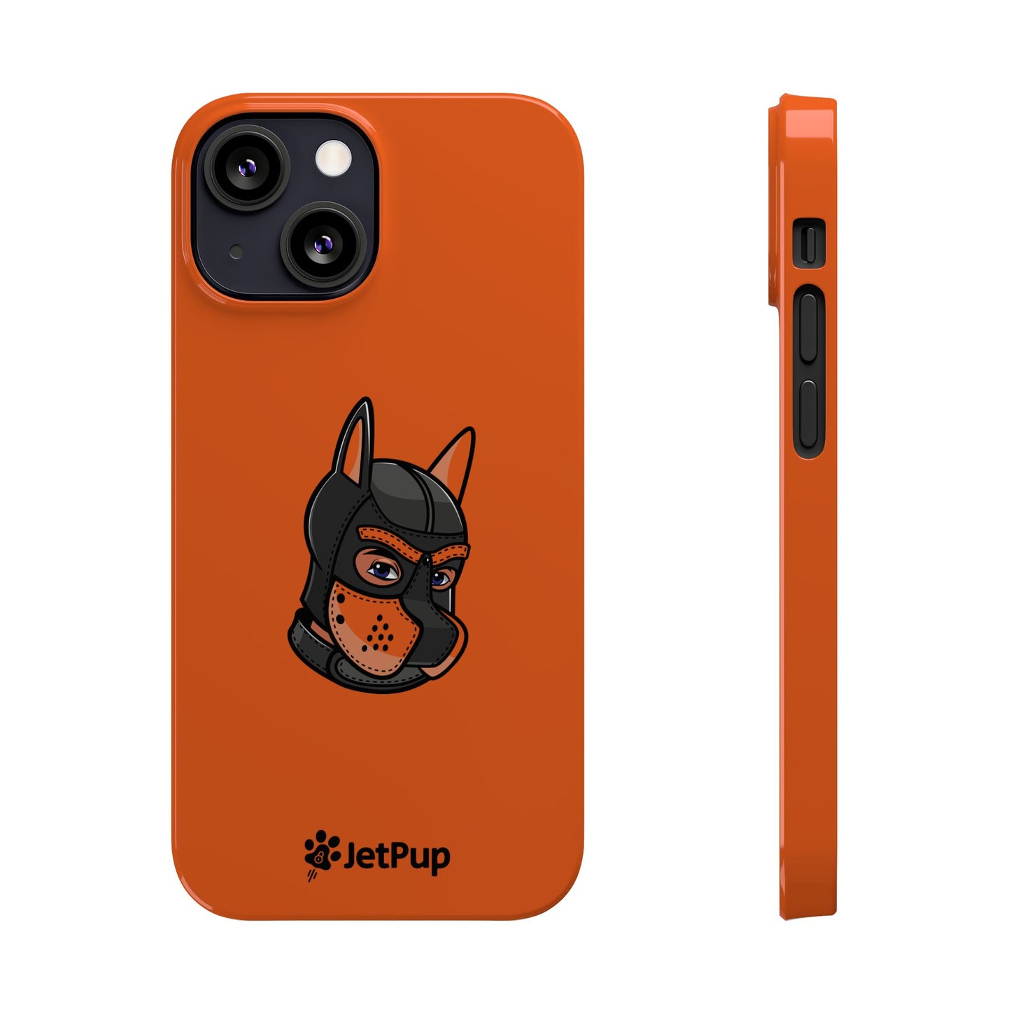 Pup Hood Slim iPhone Cases - Orange