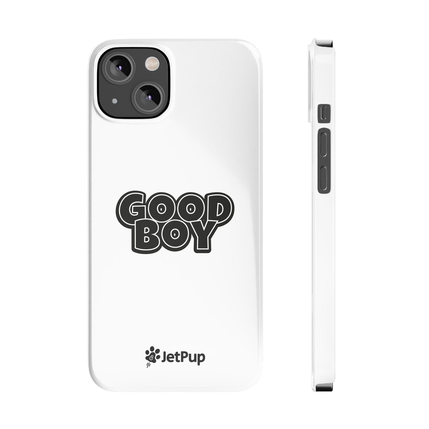 Good Boy Slim iPhone Cases - White