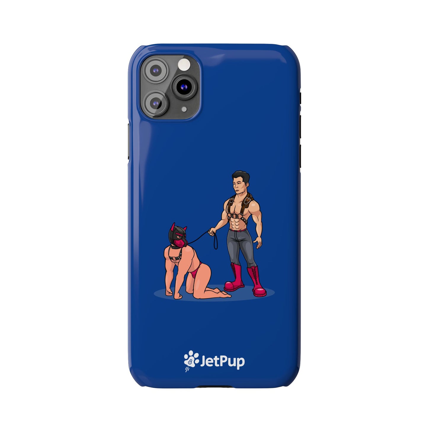 Handler & Pup Slim iPhone Cases - Blue