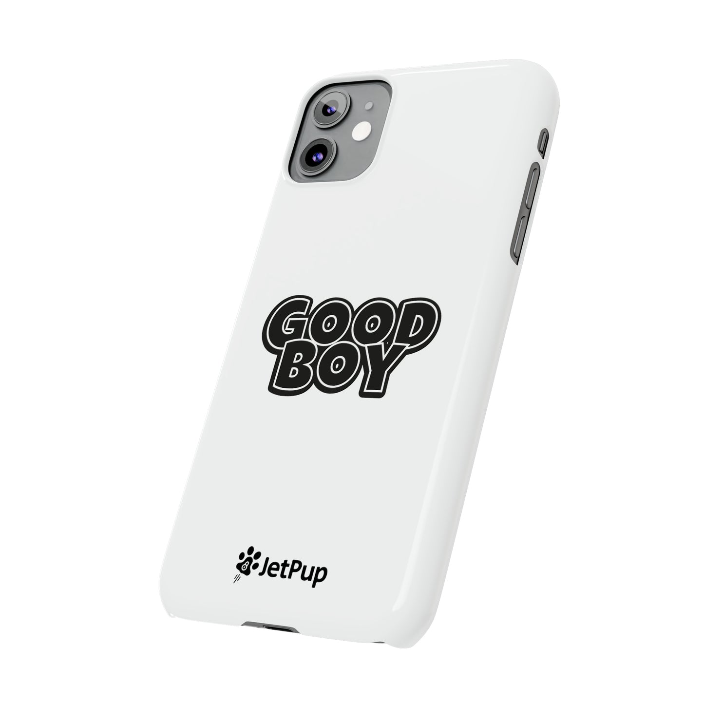 Good Boy Slim iPhone Cases - White