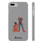 Dad & Pup Slim iPhone Cases - Grey