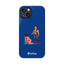 Handler & Pup Slim iPhone Cases - Blue