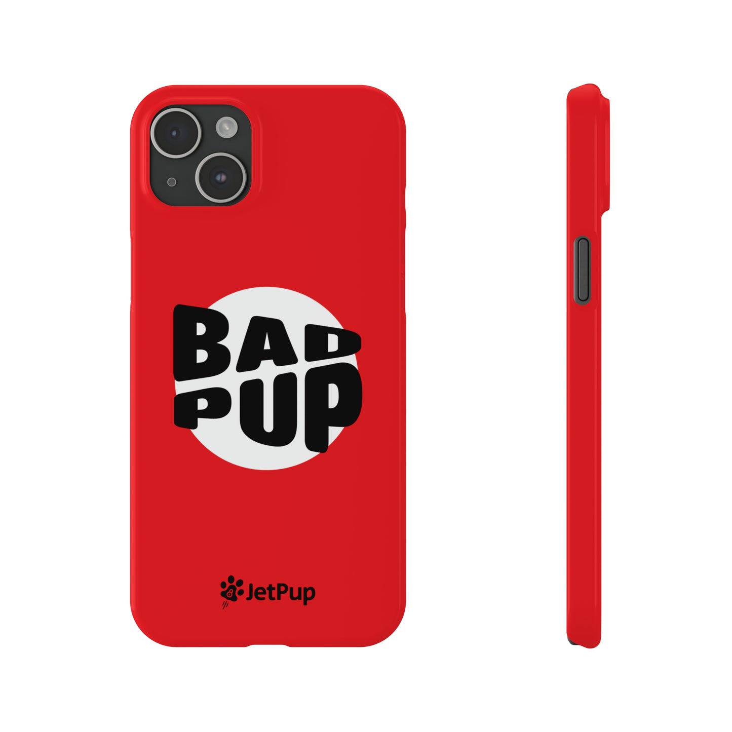 Bad Pup Slim iPhone Cases - Red