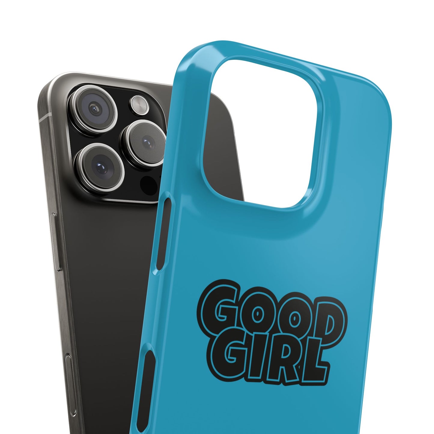 Good Girl Slim iPhone Cases - Turquoise