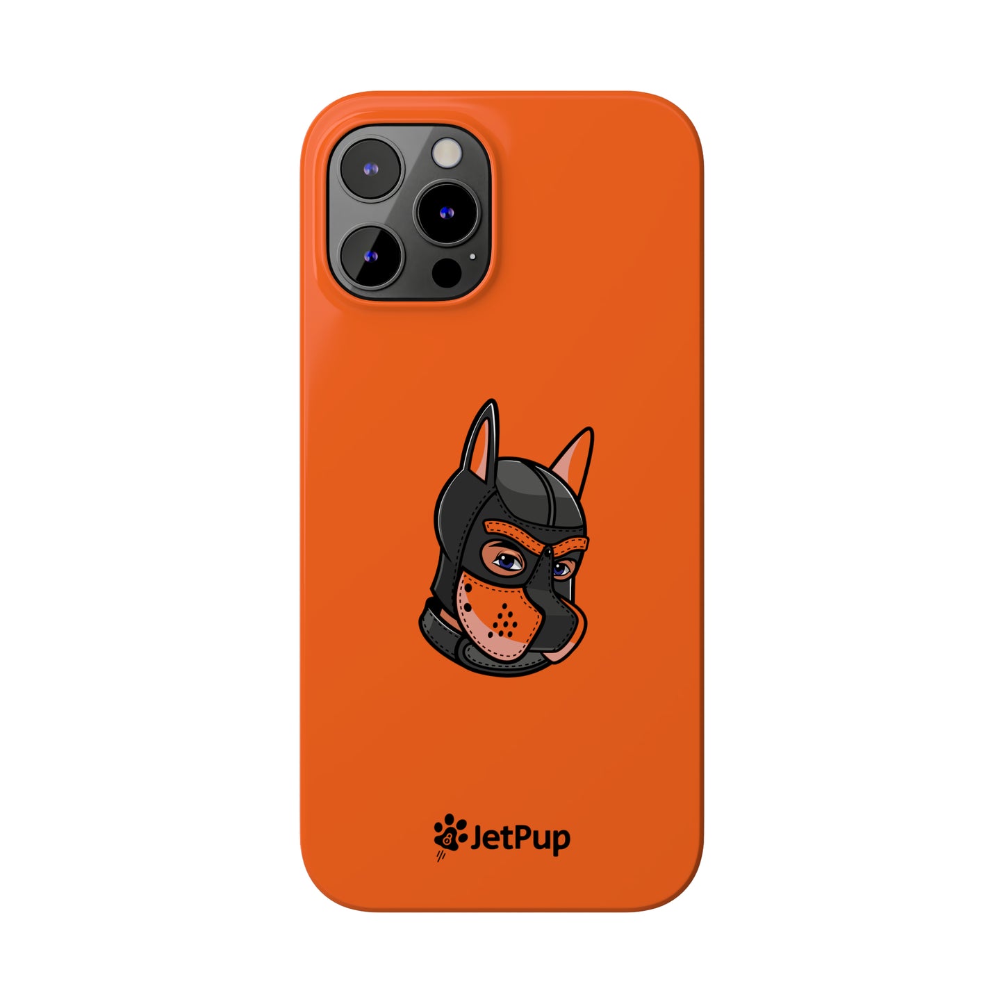 Pup Hood Slim iPhone Cases - Orange