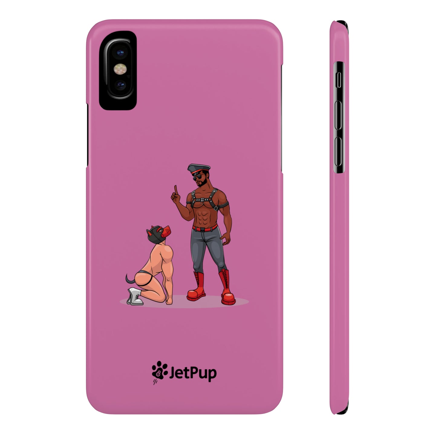 Sir & Pup Hood Slim iPhone Cases - Pink