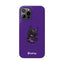 Pup Hood Slim iPhone Cases - Purple