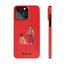 Handler & Pup Slim iPhone Cases - Red