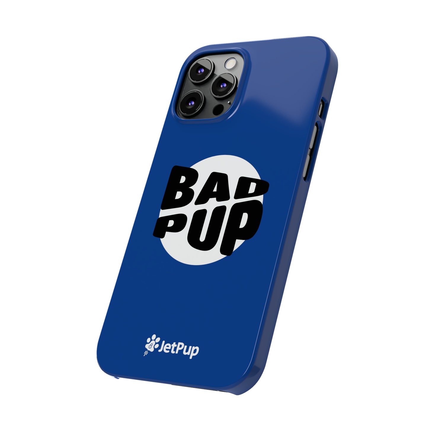 Bad Pup Slim iPhone Cases - Blue