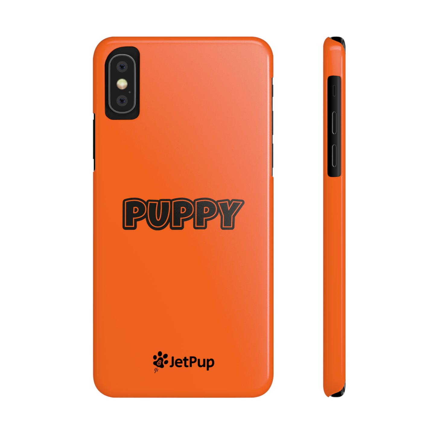Puppy Slim iPhone Cases - Orange