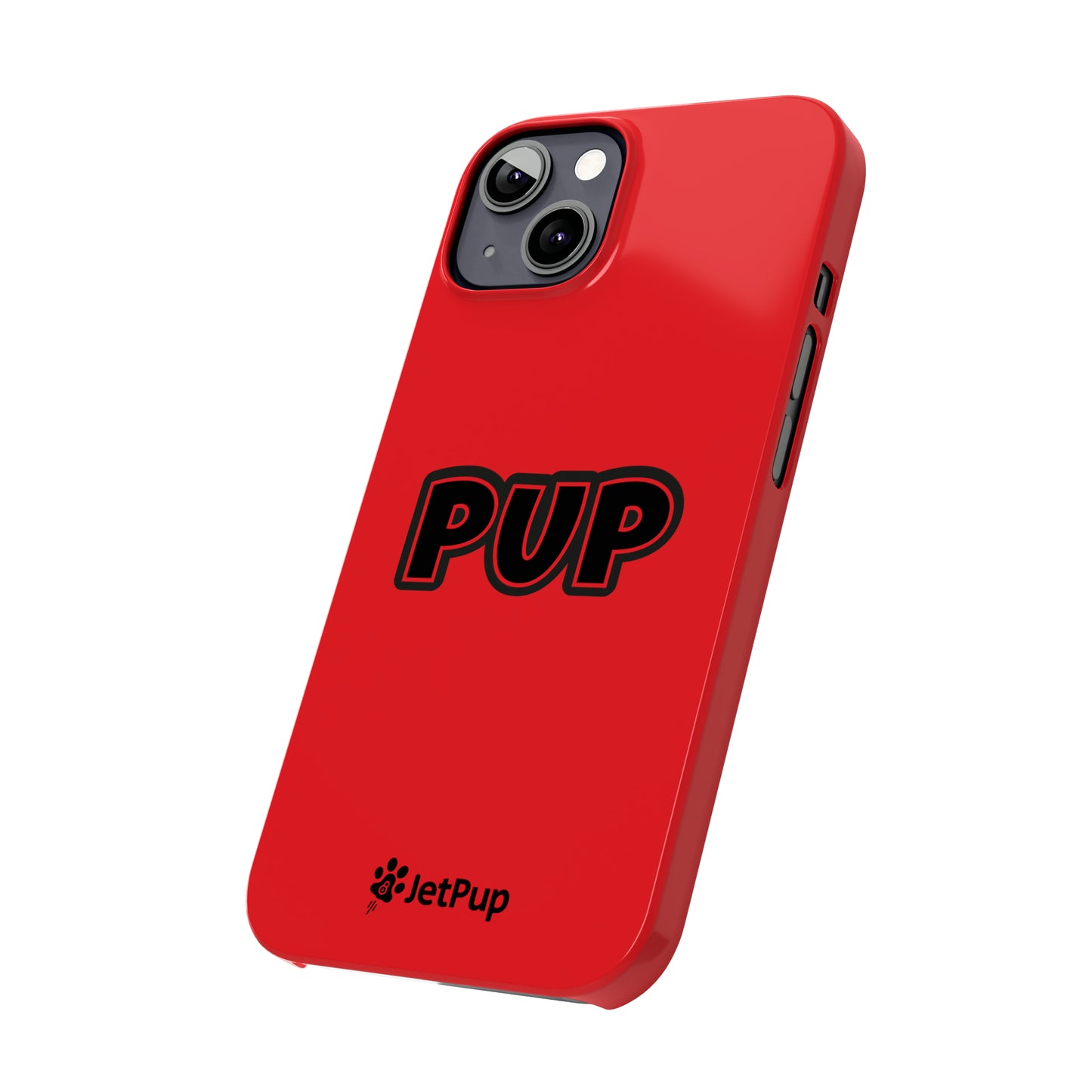 Pup Slim iPhone Cases - Red