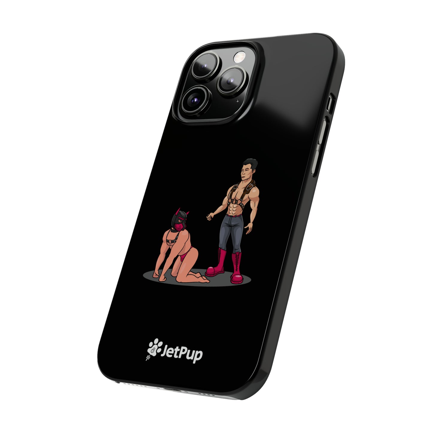 Handler & Pup Slim iPhone Cases - Black