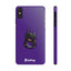 Pup Hood Slim iPhone Cases - Purple