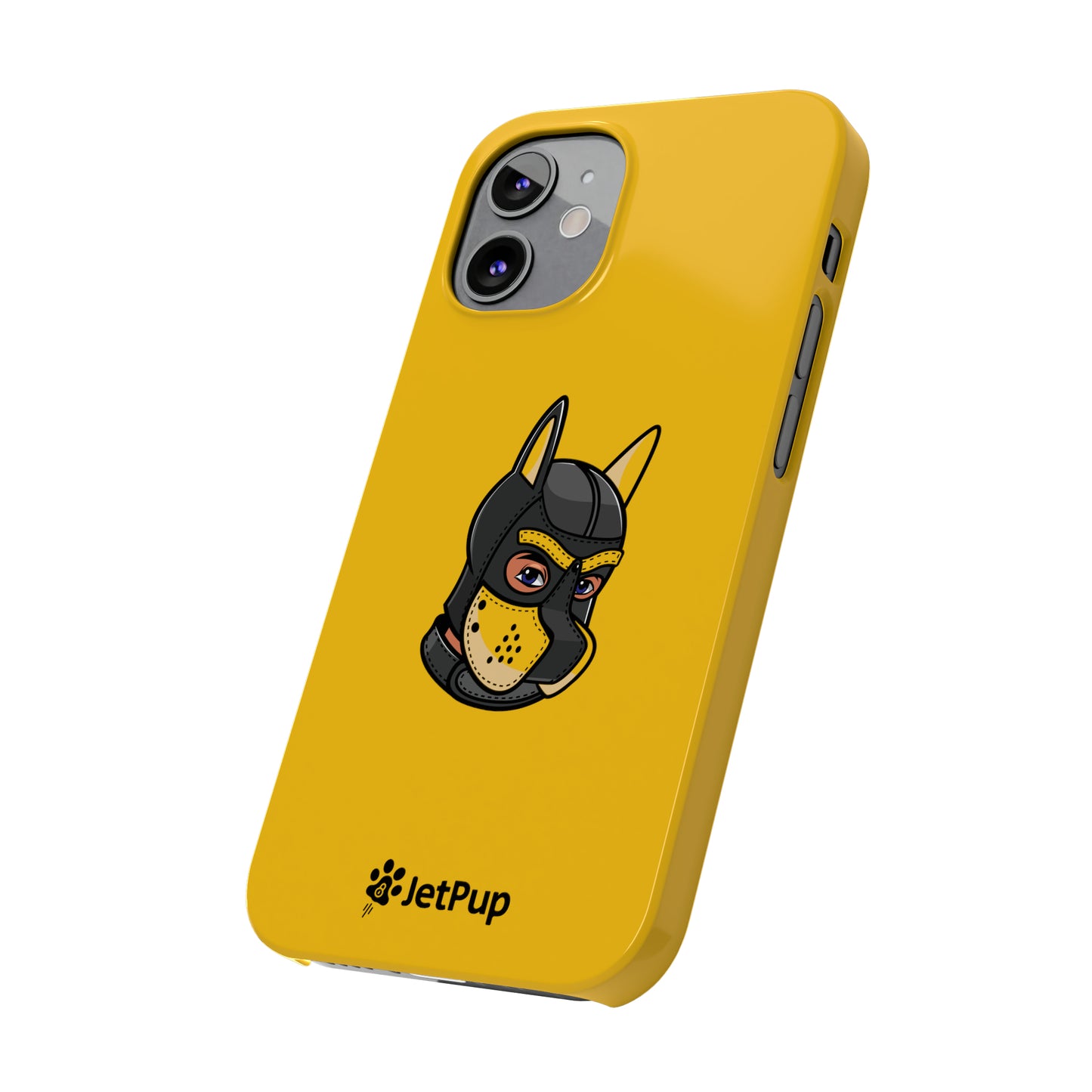 Pup Hood Slim iPhone Cases - Yellow