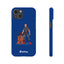 Dad & Pup Slim iPhone Cases - Blue