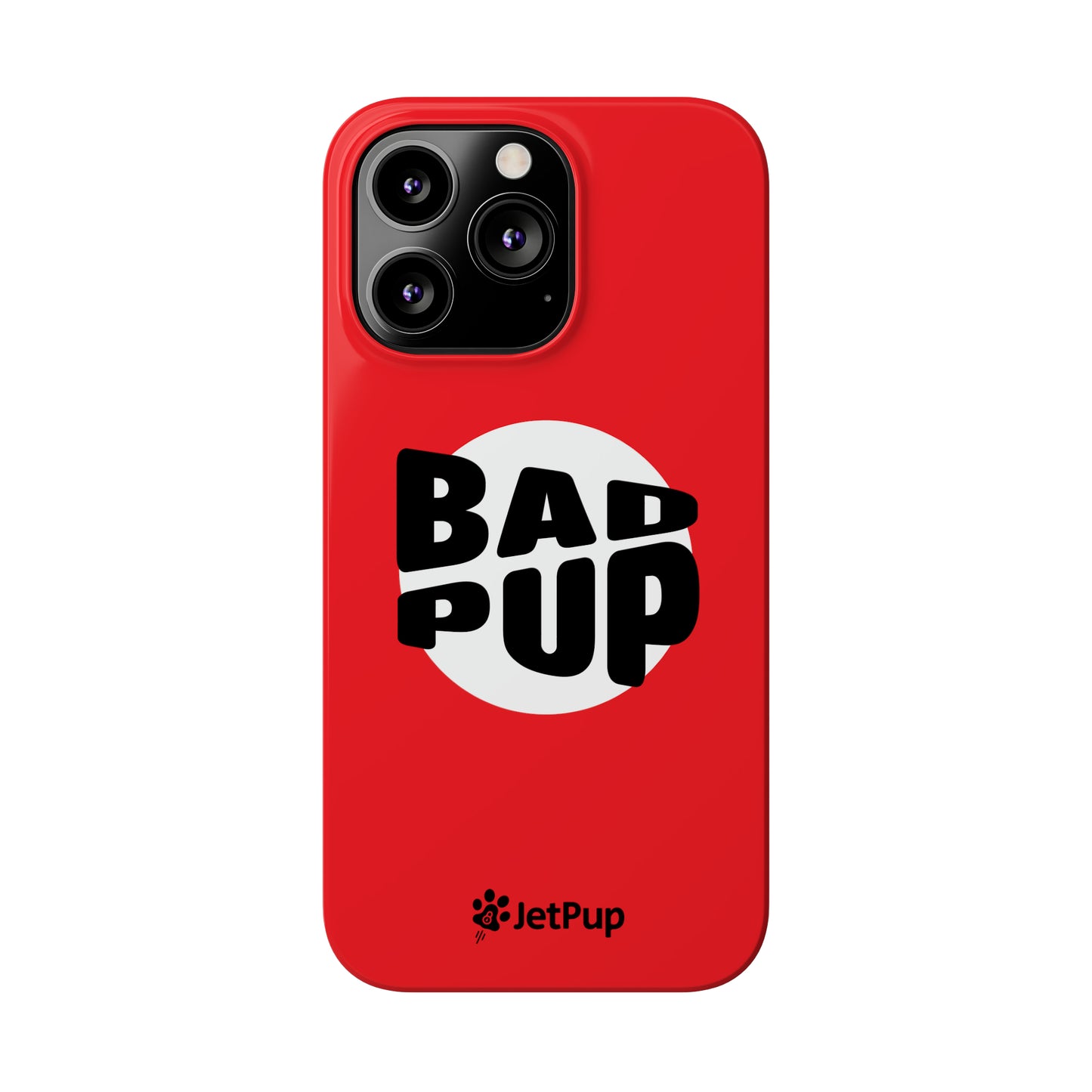 Bad Pup Slim iPhone Cases - Red