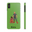 Dad & Pup Slim iPhone Cases - Green