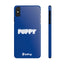 Puppy Slim iPhone Cases - Blue
