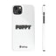 Puppy Slim iPhone Cases - White
