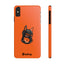 Pup Hood Slim iPhone Cases - Orange