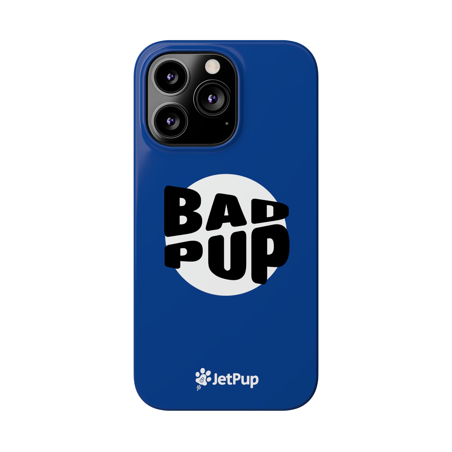 Bad Pup Slim iPhone Cases - Blue