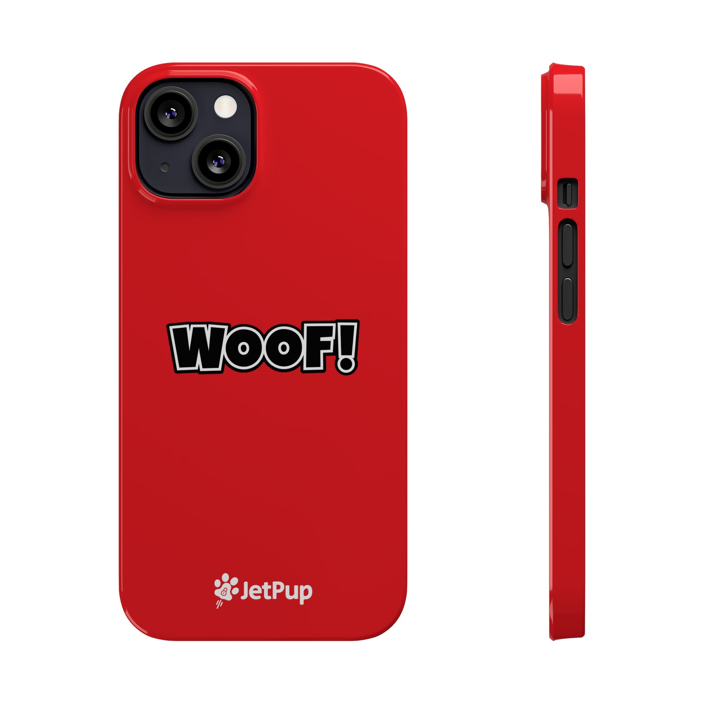 Woof Slim iPhone Cases - Red