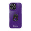 Pup Hood Slim iPhone Cases - Purple