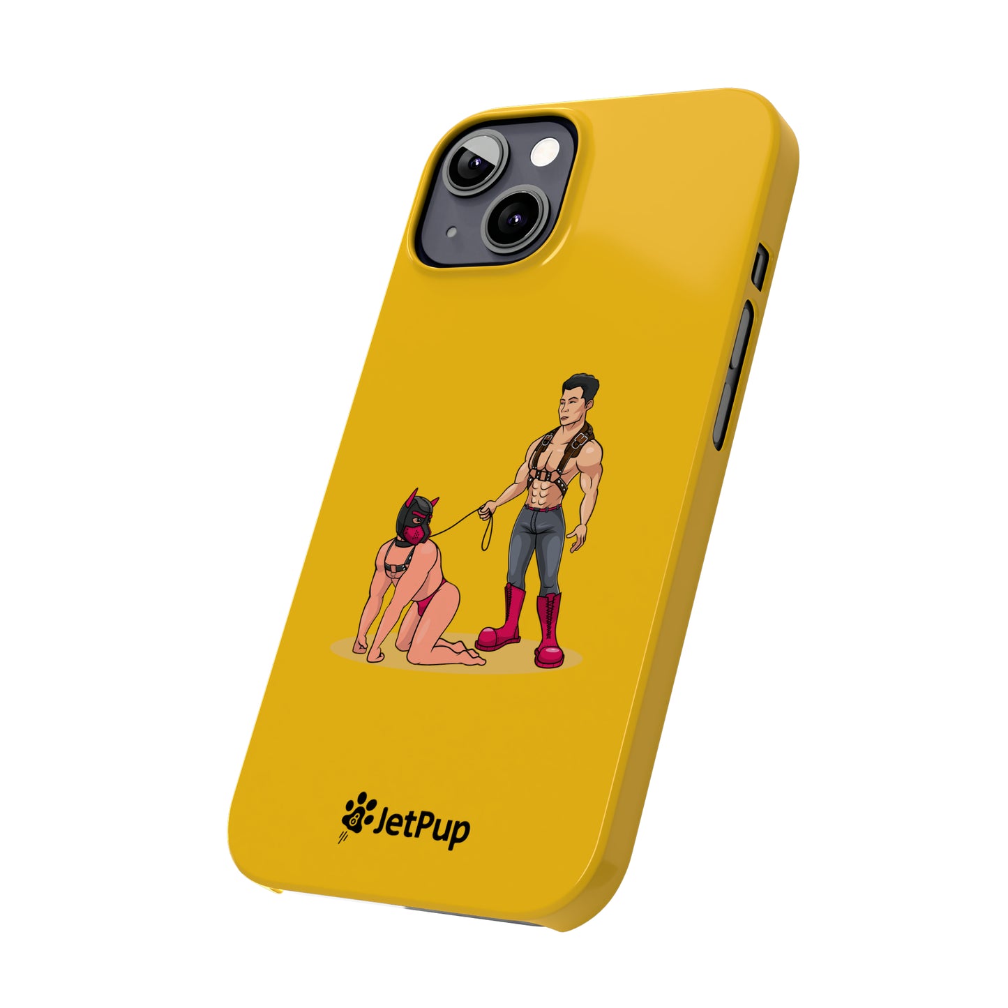 Handler & Pup Slim iPhone Cases - Yellow