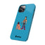 Handler & Pup Slim iPhone Cases - Turquoise