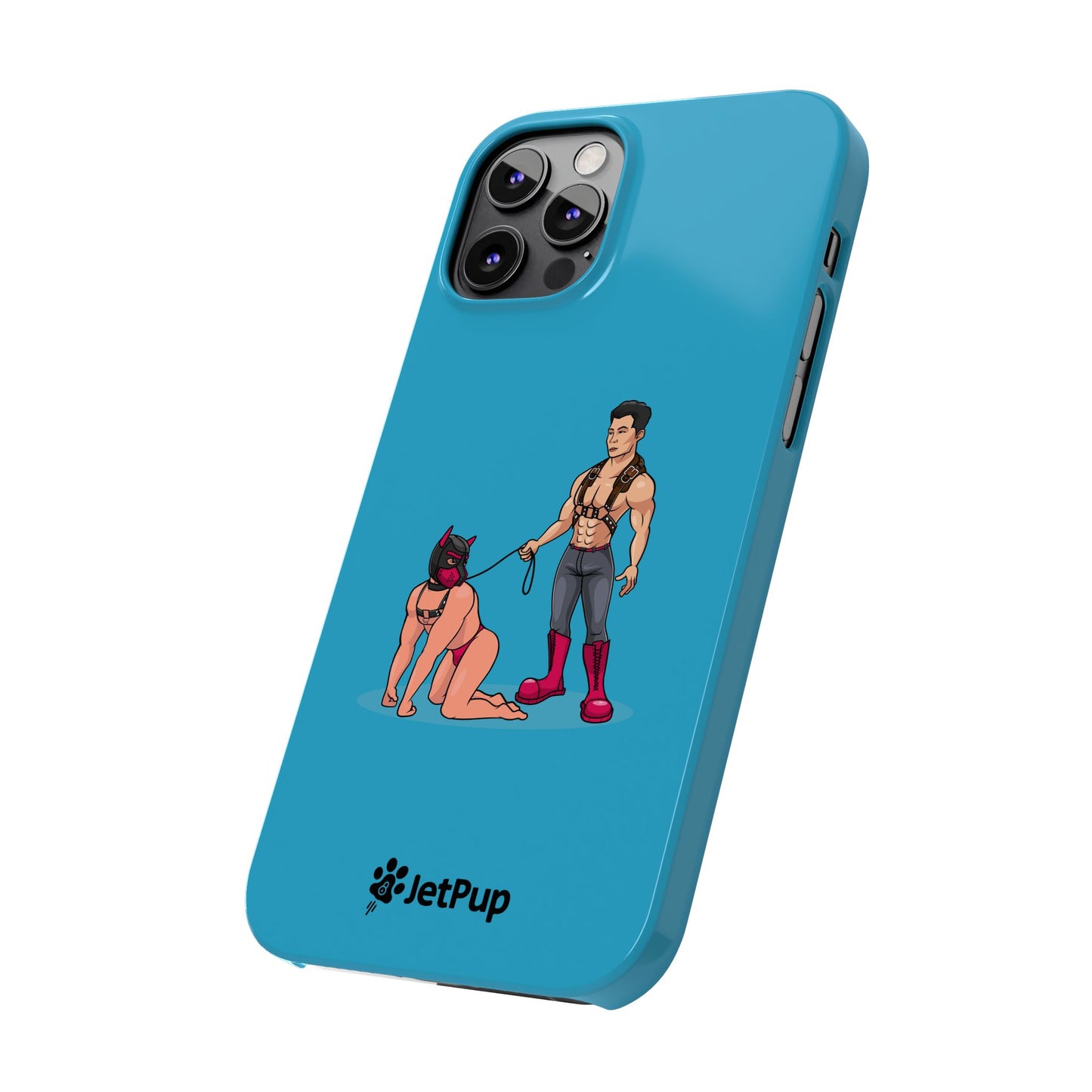 Handler & Pup Slim iPhone Cases - Turquoise