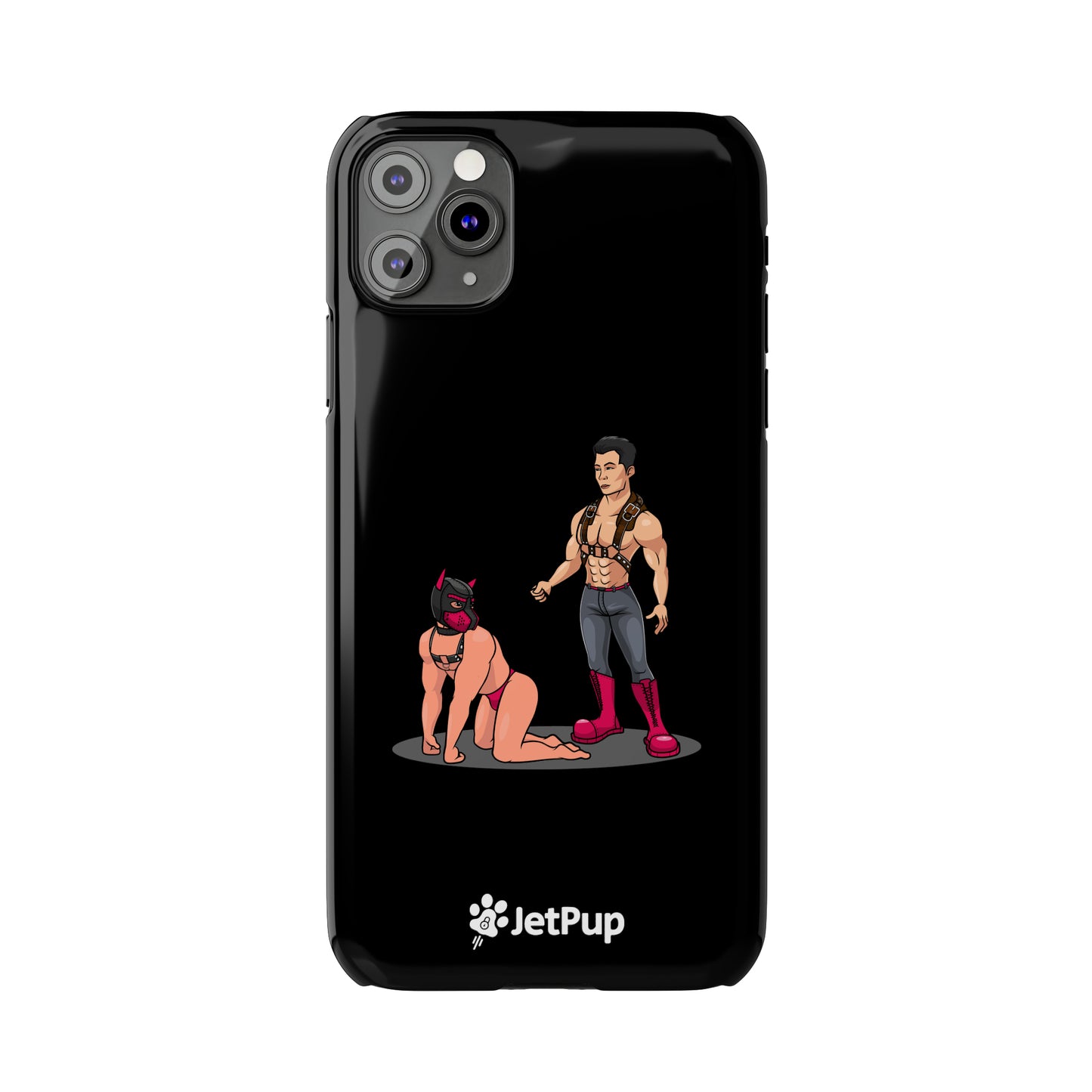 Handler & Pup Slim iPhone Cases - Black