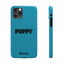 Puppy Slim iPhone Cases - Turquoise