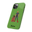 Dad & Pup Slim iPhone Cases - Green