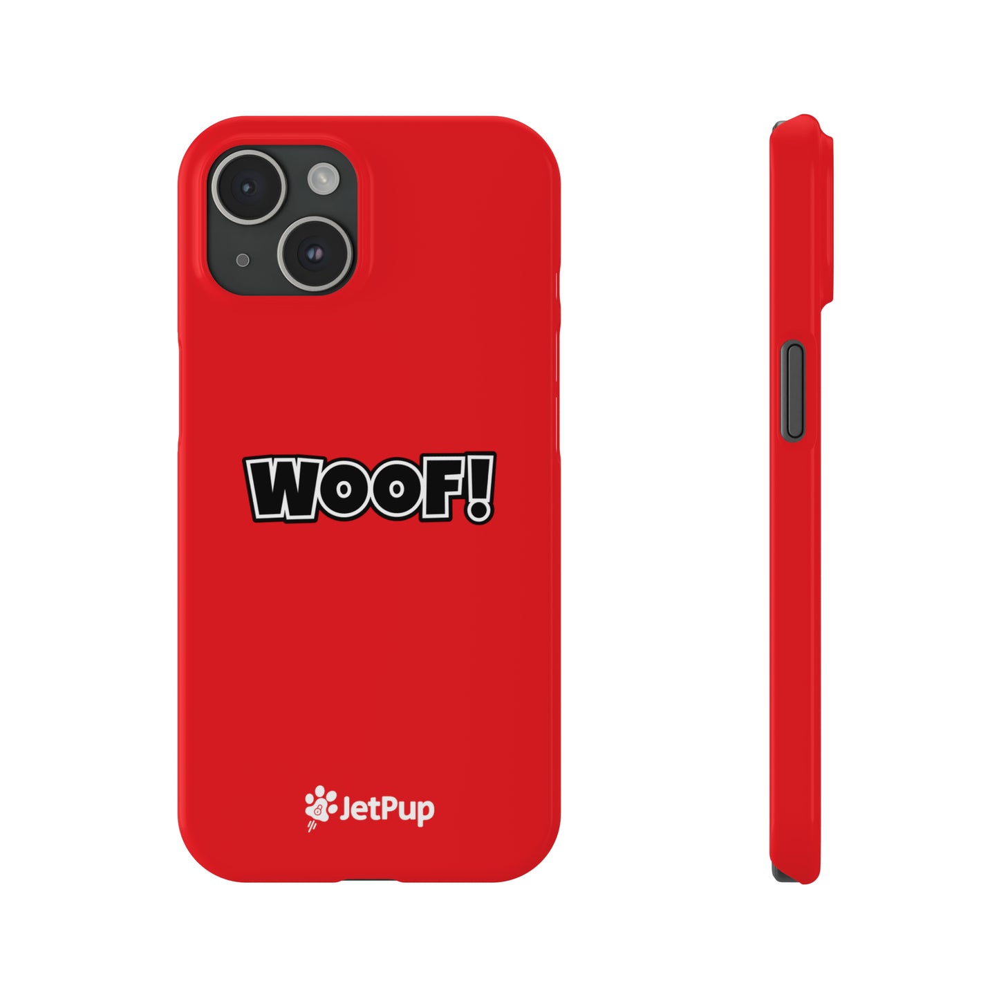 Woof Slim iPhone Cases - Red