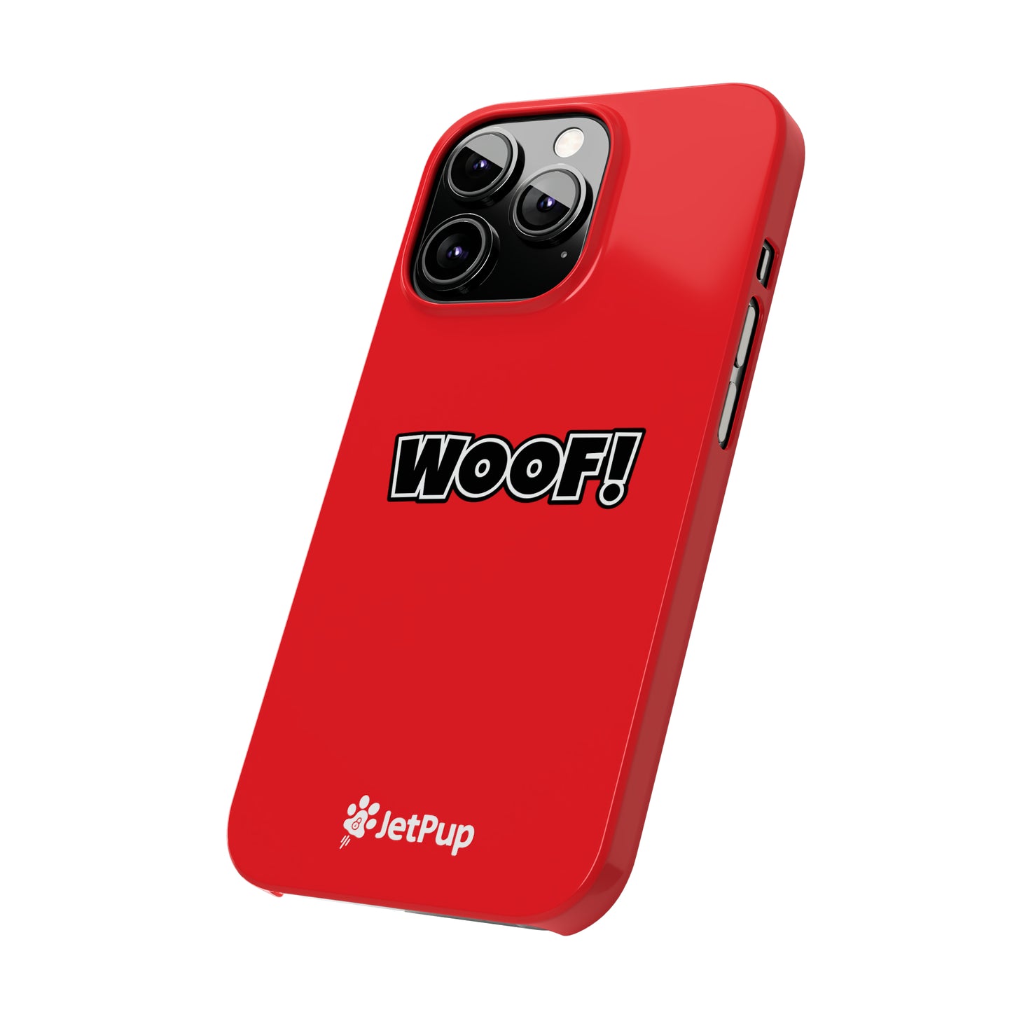 Woof Slim iPhone Cases - Red