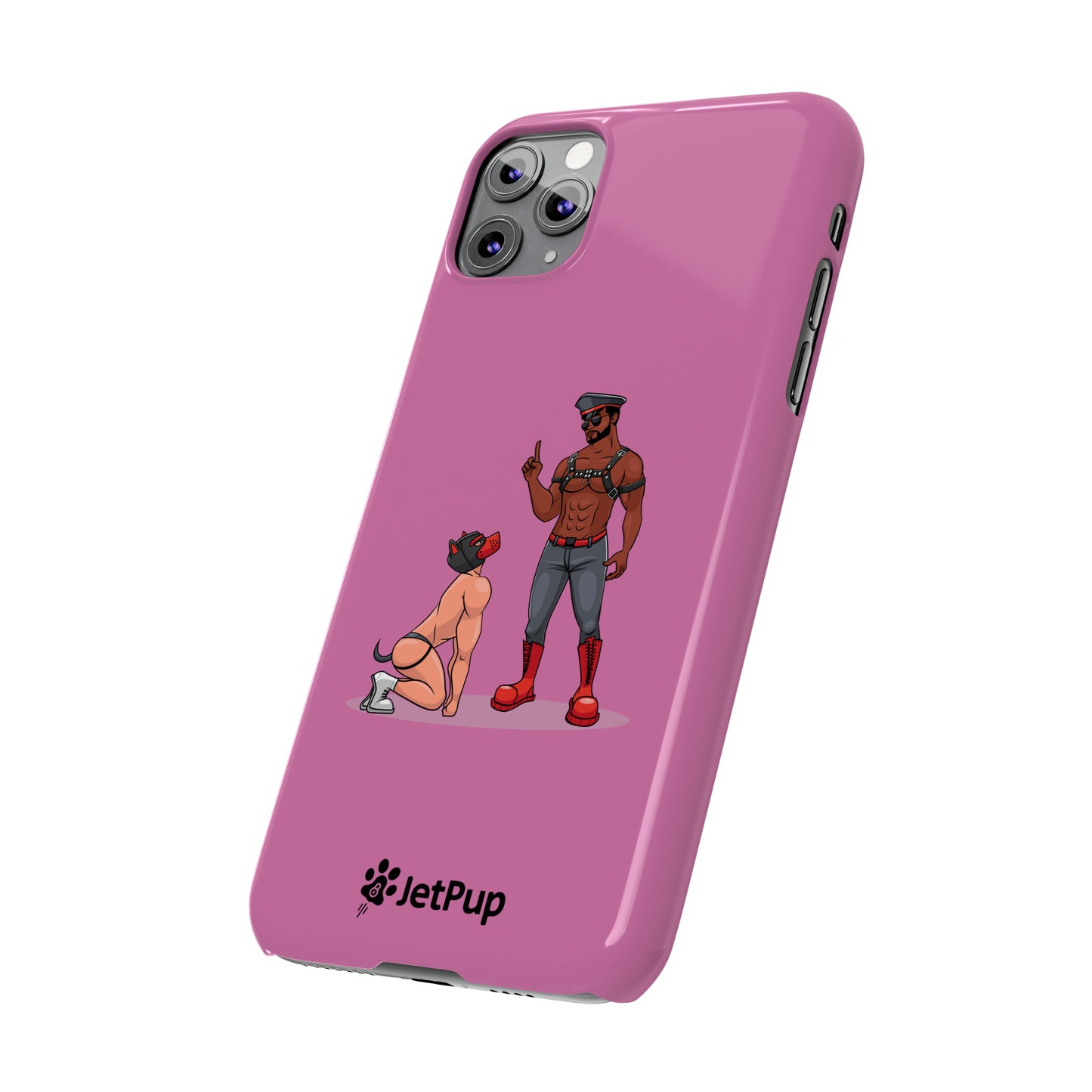 Sir & Pup Hood Slim iPhone Cases - Pink