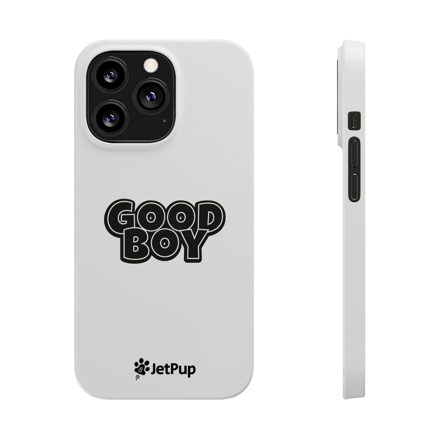 Good Boy Slim iPhone Cases - White