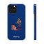 Handler & Pup Slim iPhone Cases - Blue