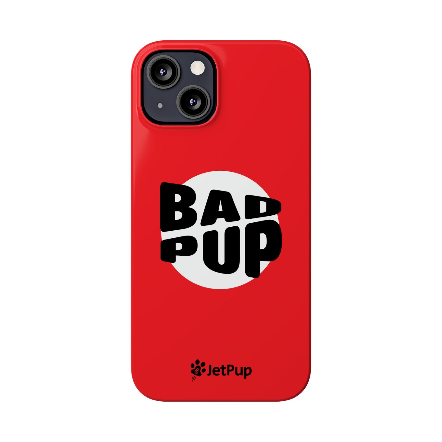 Bad Pup Slim iPhone Cases - Red