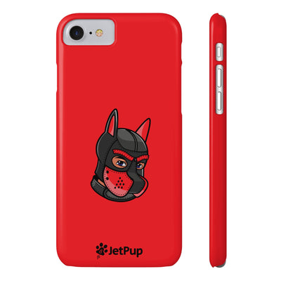 Pup Hood Slim iPhone Cases - Red