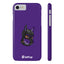 Pup Hood Slim iPhone Cases - Purple