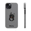 Pup Hood Slim iPhone Cases - Grey