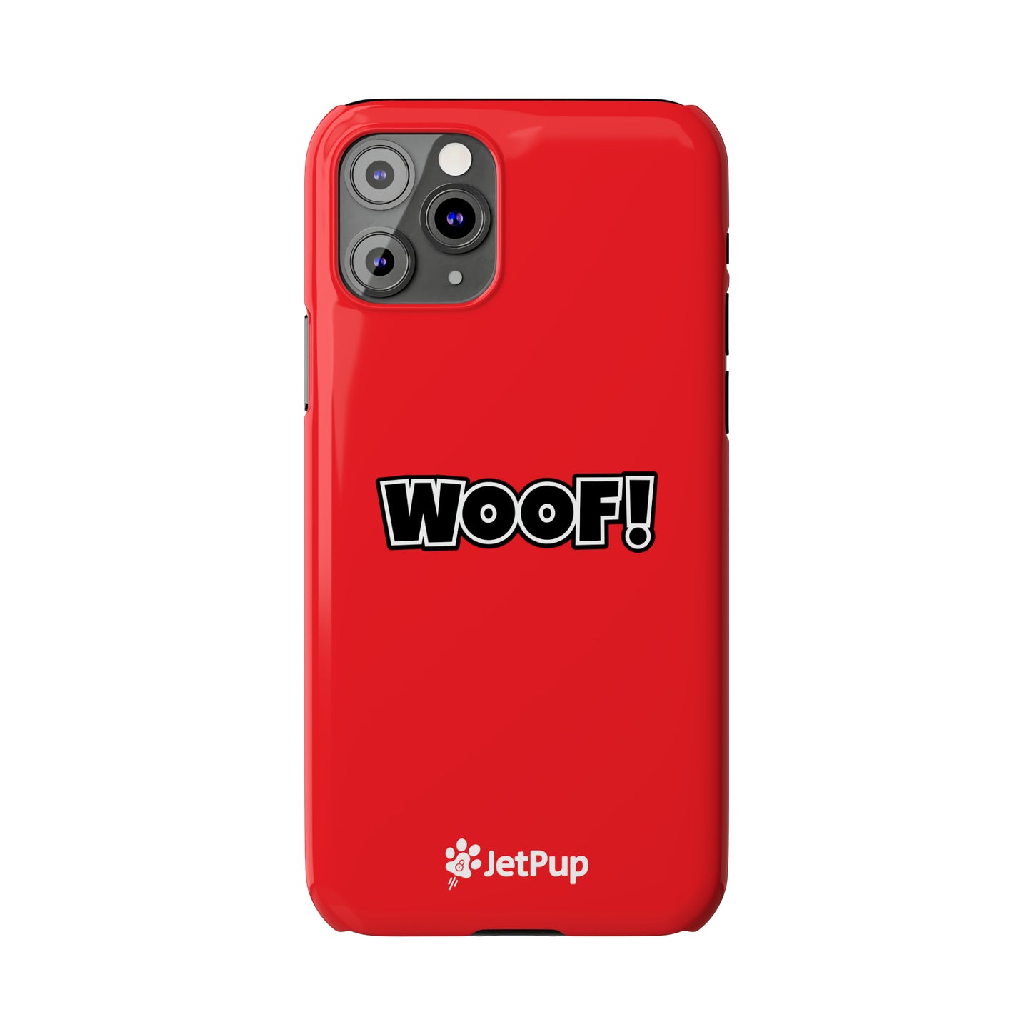 Woof Slim iPhone Cases - Red