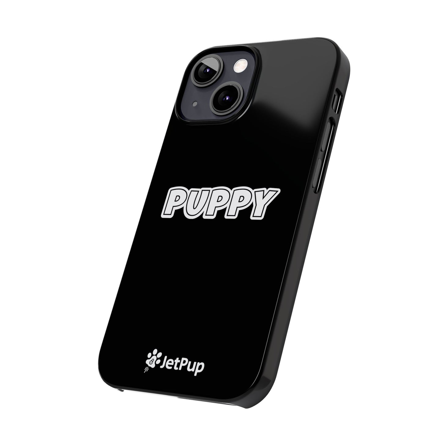 Puppy Slim iPhone Cases - Black